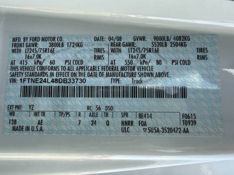 2008 Ford E-Series