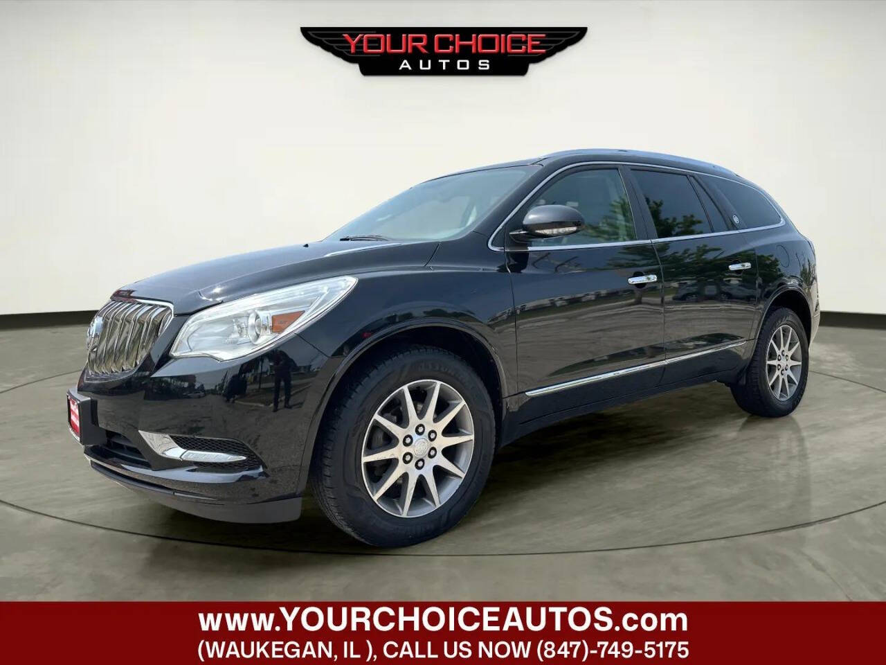 Black 2017 Buick Enclave SUV / Crossover Front-Wheel Drive 6-Speed Automatic