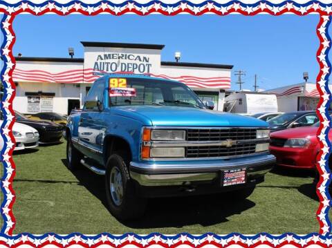 1992 Chevrolet C/K 1500 Series for sale at American Auto Depot in Modesto CA