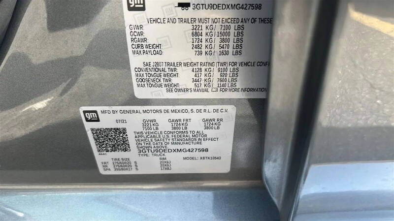 2021 GMC Sierra 1500