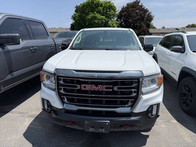 Used 2022 GMC Canyon AT4 with VIN 1GTG6FEN7N1315318 for sale in Preston, ID