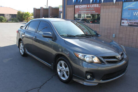 2011 Toyota Corolla for sale at NV Cars 4 Less, Inc. in Las Vegas NV