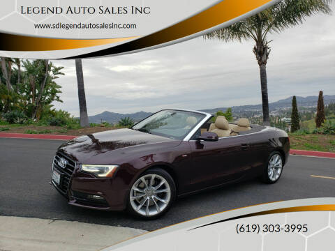 2014 Audi A5 for sale at Legend Auto Sales Inc in Lemon Grove CA