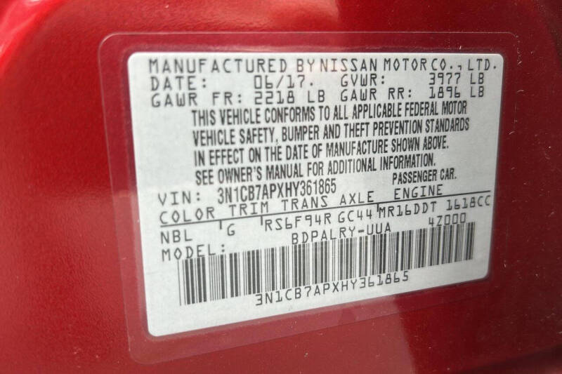 2017 Nissan Sentra SR TURBO