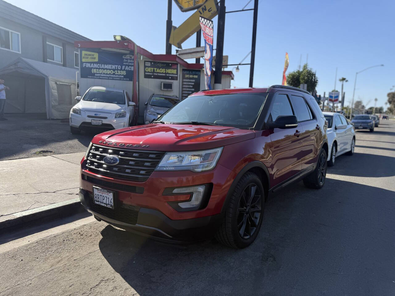 Red 2017 Ford Explorer XLT XLT 4dr SUV 2