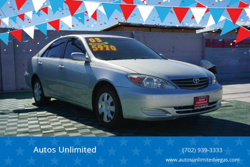 2003 Toyota Camry for sale at Autos Unlimited in Las Vegas NV