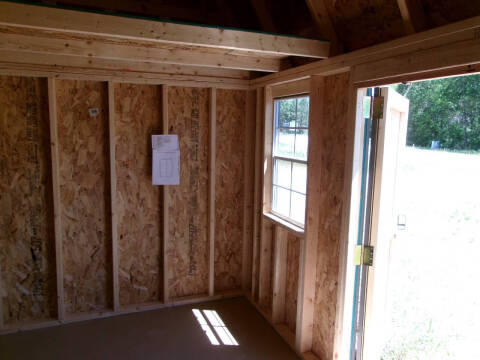 10 x 16 vertical metal side lofted barn