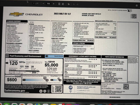 2023 Chevrolet Bolt EV 1LT