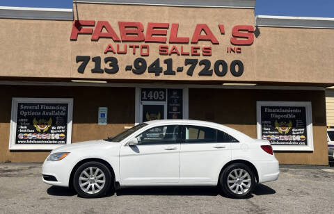 2013 Chrysler 200 for sale at Fabela's Auto Sales Inc. in South Houston TX