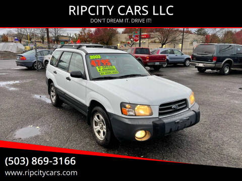 2003 Subaru Forester for sale at RIPCITY CARS LLC in Portland OR