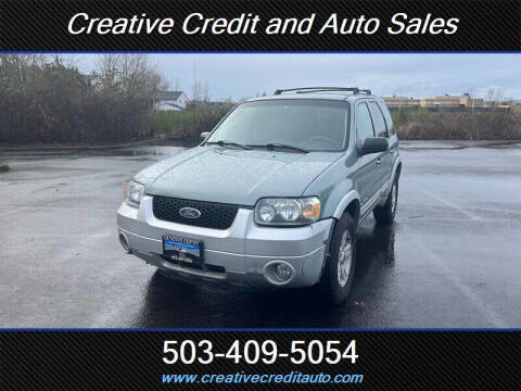 2005 Ford Escape for sale at Creative Credit & Auto Sales in Salem OR