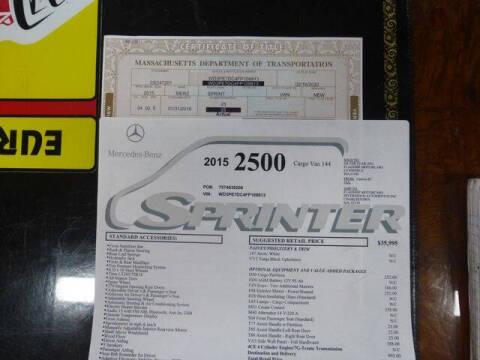 2015 Mercedes-Benz Sprinter 2500