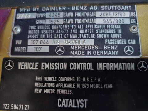 1979 Mercedes-Benz 450 SL