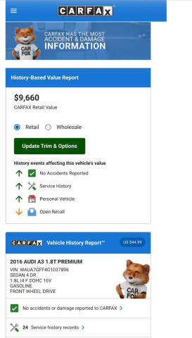 2016 Audi A3 1.8T Premium