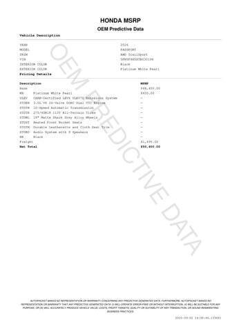 2026 Honda Passport TrailSport