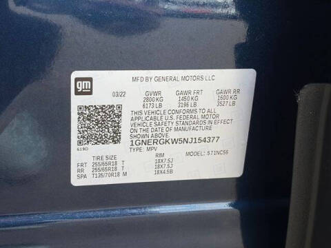 2022 Chevrolet Traverse LT Cloth