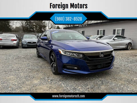 2019 Honda Accord for sale at Foreign Motors in Kannapolis NC