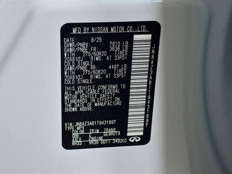 2026 Infiniti QX80 Pure