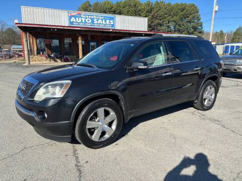 2012 GMC Acadia for sale at Greenbrier Auto Sales in Greenbrier AR