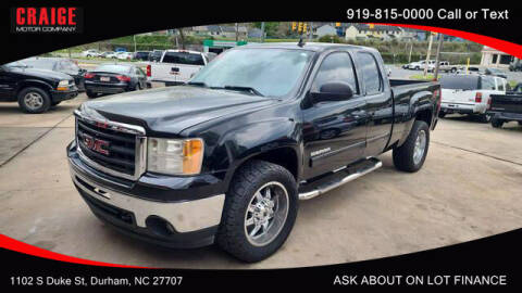 2011 GMC Sierra 1500 for sale at CRAIGE MOTOR CO in Durham NC