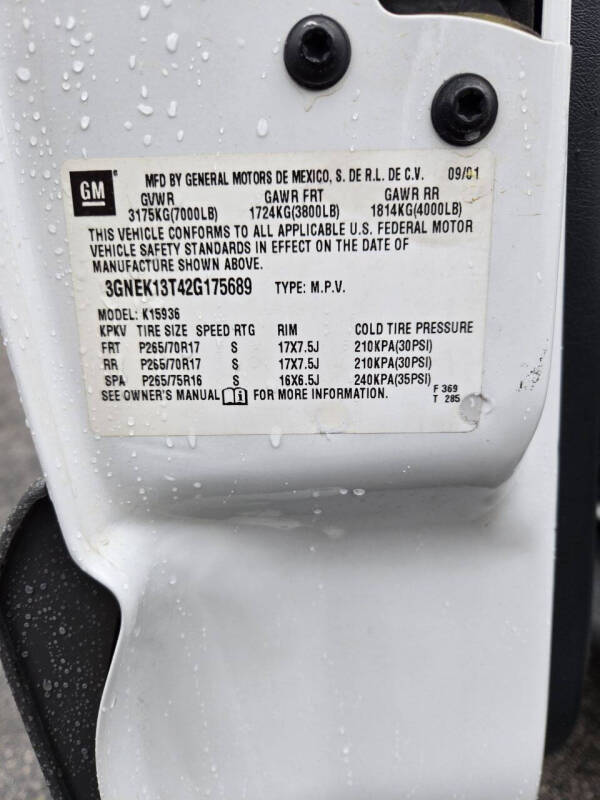 2002 Chevrolet Avalanche 1500