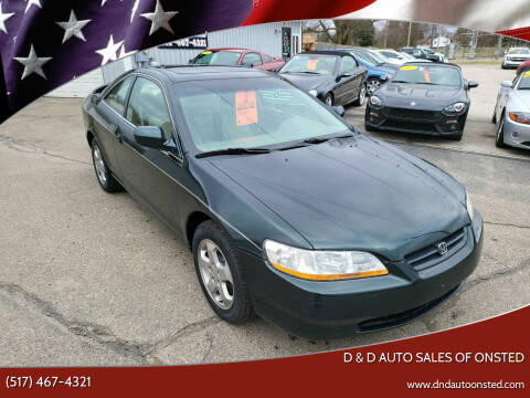 2000 Honda Accord for sale at D & D Auto Sales Of Onsted in Onsted MI