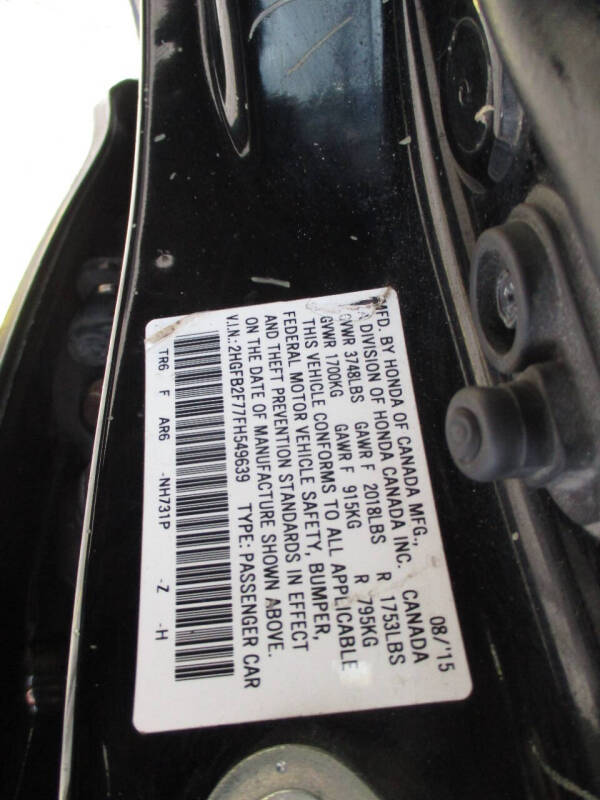 2015 Honda Civic SE