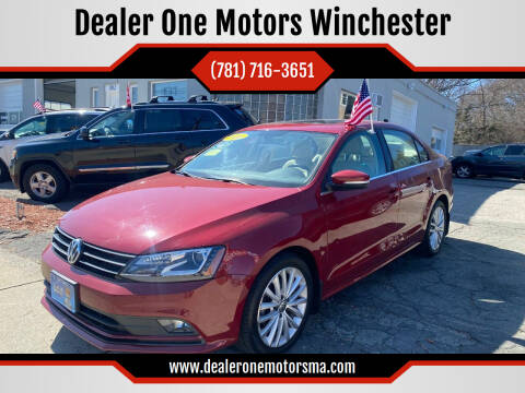 2016 Volkswagen Jetta for sale at Dealer One Motors Winchester in Winchester MA