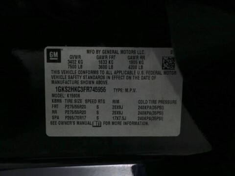 2015 GMC Yukon XL SLT