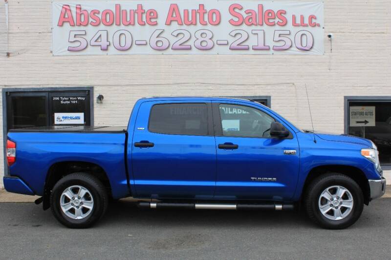 2017 Toyota Tundra for sale at Absolute Auto Sales in Fredericksburg VA