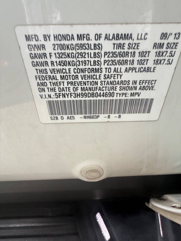 2013 Honda Pilot Touring