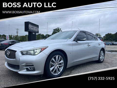 2014 Infiniti Q50 for sale at BOSS AUTO LLC in Norfolk VA