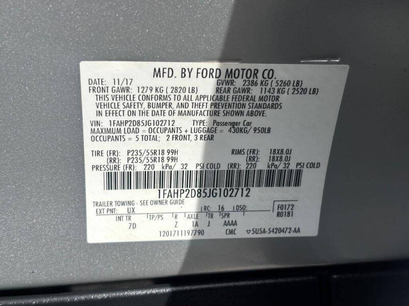 2018 Ford Taurus SE
