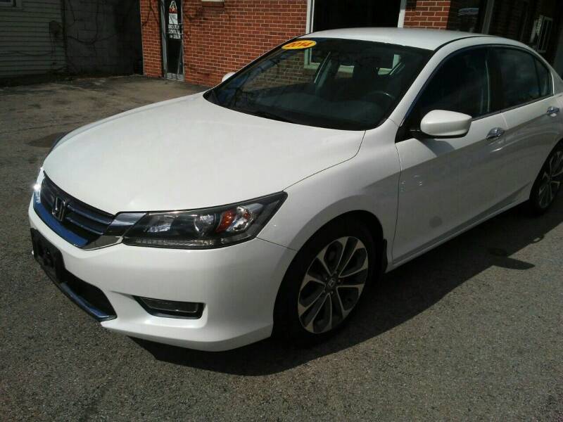 2014 Honda Accord for sale at BELLEFONTAINE MOTOR SALES in Bellefontaine OH
