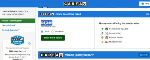 2009 Nissan Altima 2.5 S