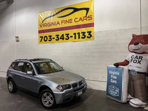 2006 BMW X3 for sale at Virginia Fine Cars in Chantilly VA