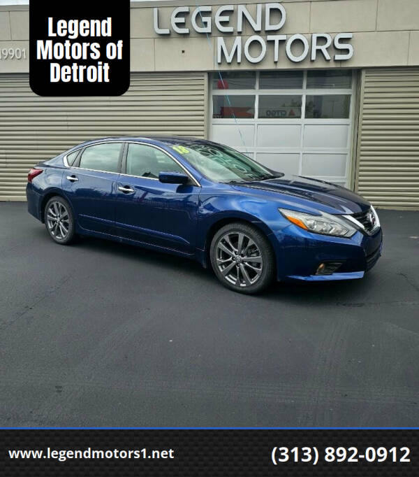 2018 Nissan Altima for sale at Legend Motors of Waterford - Legend Motors of Detroit in Detroit MI
