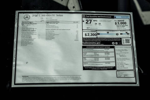 2026 Mercedes-Benz C-Class C 300 4MATIC