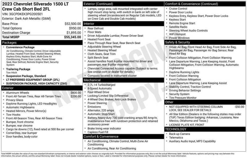 2023 Chevrolet Silverado 1500 LT
