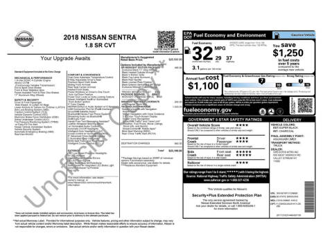 2018 Nissan Sentra SR