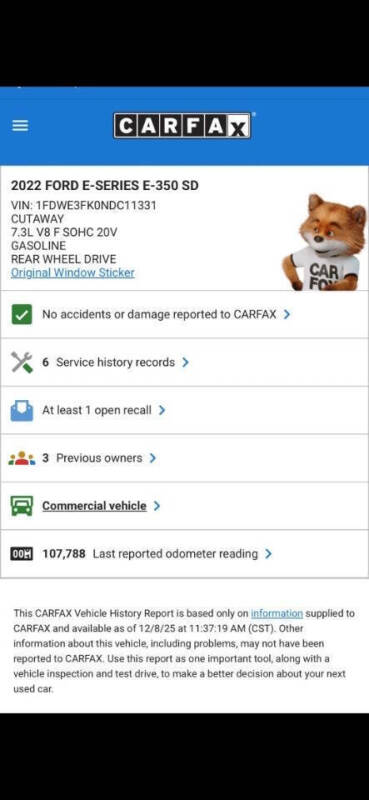 2022 Ford E-Series E-350 SD