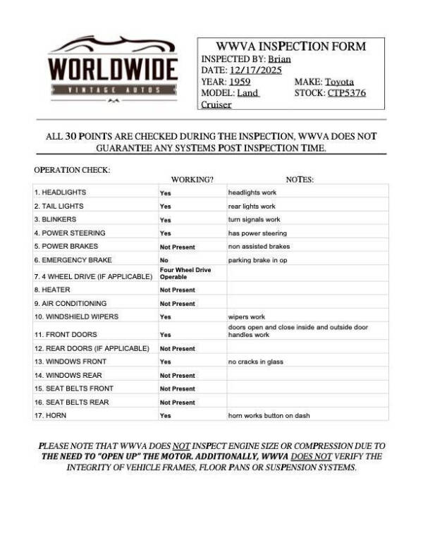 1959 Toyota Land Cruiser