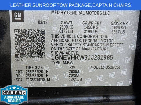 2018 Chevrolet Traverse LT Leather