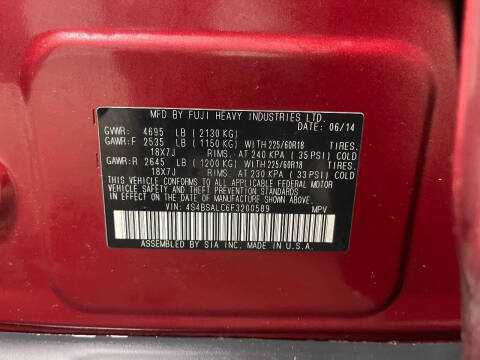 2015 Subaru Outback 2.5i Limited