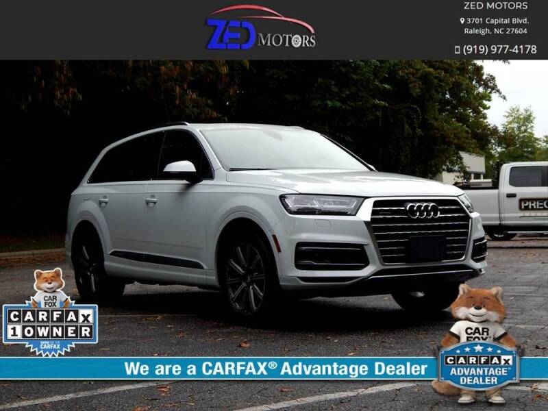 2017 Audi Q7 for sale at Zed Motors in Raleigh NC