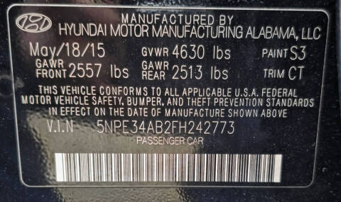 2015 Hyundai Sonata Limited 2.0T