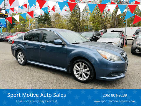 2013 Subaru Legacy for sale at Sport Motive Auto Sales in Seattle WA