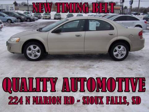 2005 Dodge Stratus for sale at Quality Automotive in Sioux Falls SD