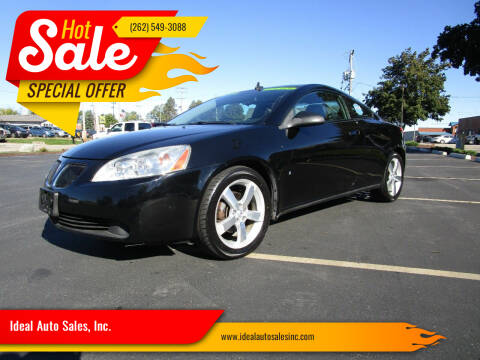 2008 Pontiac G6 for sale at Ideal Auto Sales, Inc. in Waukesha WI