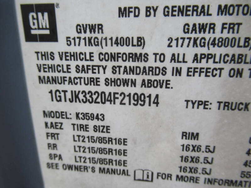 2004 GMC Sierra 3500